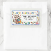 Mooie Kindernaamlabels : Dat is van mij Rechthoekige Sticker (Tas)