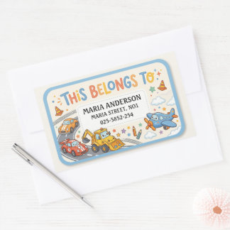 Mooie Kindernaamlabels : Dit is van Rechthoekige Sticker