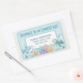 Mooie Kindernaamlabels : Is van kind Rechthoekige Sticker (Envelop)