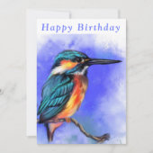 Mooie Kingfisher Bird - Happy Birthday (Voorkant)