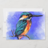 Mooie Kingfisher Bird - Happy Birthday (Achterkant)