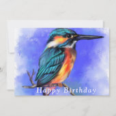 Mooie Kingfisher Bird - Happy Birthday - (Voorkant)