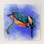 Mooie Kingfisher Jigsaw Puzzel (Horizontaal)