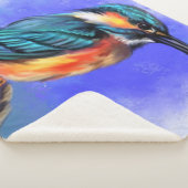 Mooie Kingfisher Sherpa Deken (3/4)