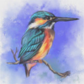 Mooie Kingfisher Sticker (Voorkant)