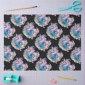 Mooie kip en bloemen tissuepapier (Craft)