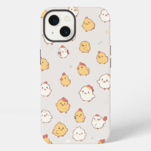 Mooie kip iPhone hoesje (Achterkant)