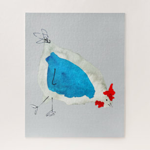 Mooie kippen aquarel legpuzzel