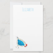 Mooie kippen waterverf briefpapier (Voorkant)