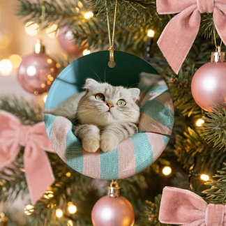 Mooie Kitten 2 Foto Rond Keramisch Ornament