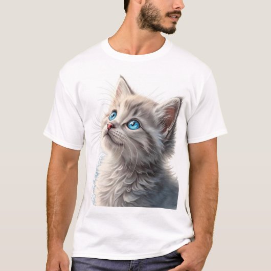 Mooie kitten t-shirt (Voorkant)