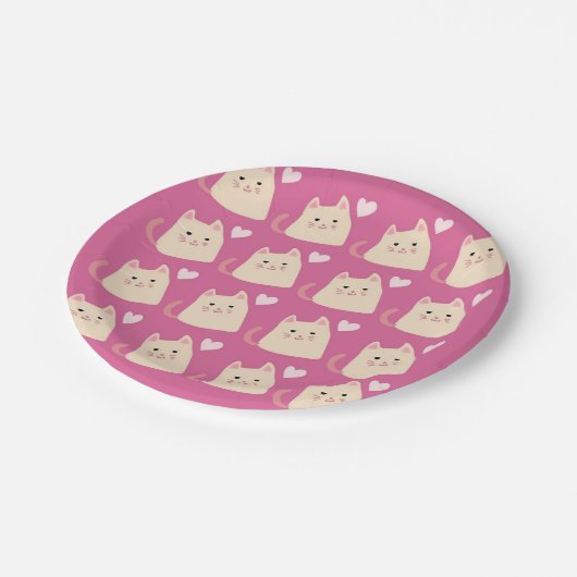 Mooie Kittens Papieren Borden van Lilia Papieren Bordje (Gekanteld)