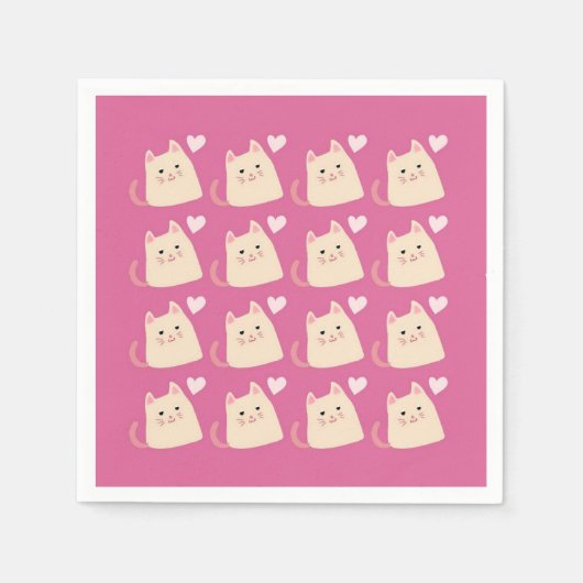 Mooie Kittens servetten van Lilia (Voorkant)