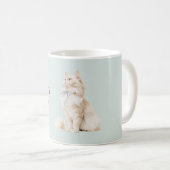 Mooie Kitty Blauwe Strik Koffiemok (Voorkant rechts)