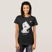 Mooie Kitty Kat & Hart T-Shirt (Voorkant volledig)