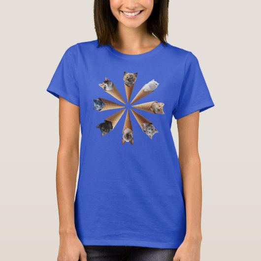 Mooie Kitty Kegel Dames T-shirt (Voorkant)