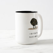 Mooie Kiwi-affirmaties Mok van tweetone koffie (Voorkant rechts)