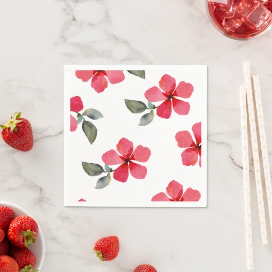 Mooie klaproos rode lente bloemen bloem bruidsdouc servetten (Insitu)