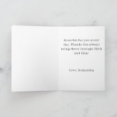 Mooie klaprozen Aangepaste naam & tekst bloemige v Kaart (Binnen)