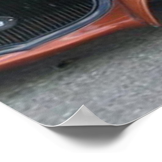 Mooie klassieke auto-Bronze Poster (Hoek)