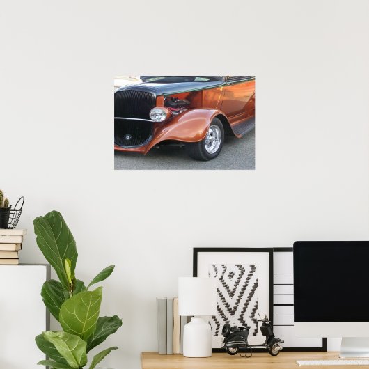 Mooie klassieke auto-Bronze Poster (Thuiskantoor)
