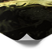 Mooie klassieke serene landschap, kleine kreek poster (Hoek)