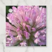 Mooie klaver bloem bedankjes labels (Voorkant)