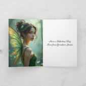 Mooie kleindochter betoverd 12e verjaardag kaart (Binnen)