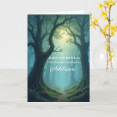 Mooie kleindochter betoverd 12e verjaardag kaart (Gele Bloem)