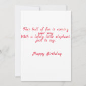 Mooie kleindochter's Kaart. Bedankkaart (Achterkant)