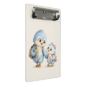 Mooie Kleine Blauwe Vogel Mini Klembord (Schuin)