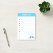 Mooie kleine blauwe vogels & harten Dingen om te d Post-it® Notes (Kantoor)