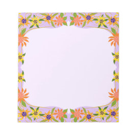 Mooie Kleine Bloemen Die Je Aanstelt Paars Notitieblok