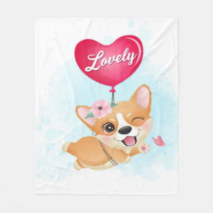 Mooie kleine Corgi   Deken cadeaus voor kinderen