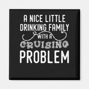 Mooie kleine Drink familie met een kruising Magneet