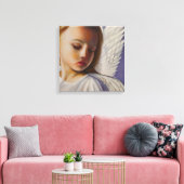 Mooie Kleine Engel Kind Canvas Afdruk (Insitu (Woonkamer))