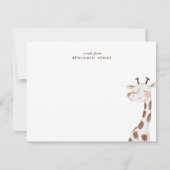 Mooie Kleine Giraffe Kinder Briefpapier Notitiekaartje (Voorkant)