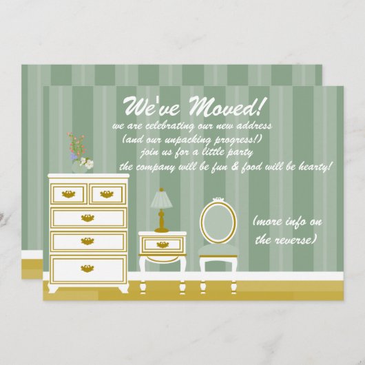 Mooie kleine kamer kaart (Voorkant / Achterkant)