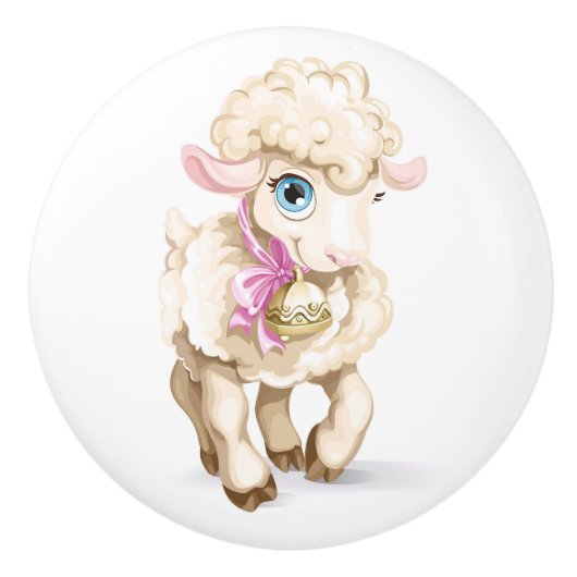Mooie kleine lamslade knop (Voorkant)