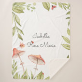 Mooie kleine lieveheersbeestje | Monogram Sherpa d Sherpa Deken (Voorkant)