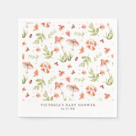 Mooie kleine lieveheersbeestjes | Spring Floral Ba Servet