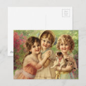  mooie kleine meisjes briefkaart (Voorkant / Achterkant)