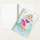 Mooie kleine Mermaid Spiral fotoplanner Planner (Display)