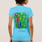 Mooie Kleine Orchideeën Vogel T-shirt (Achterkant)