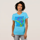 Mooie Kleine Orchideeën Vogel T-shirt (Voorkant volledig)