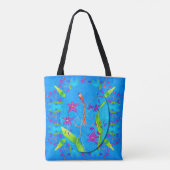 Mooie Kleine Orchideeën Vogel Tote Bag (Achterkant)
