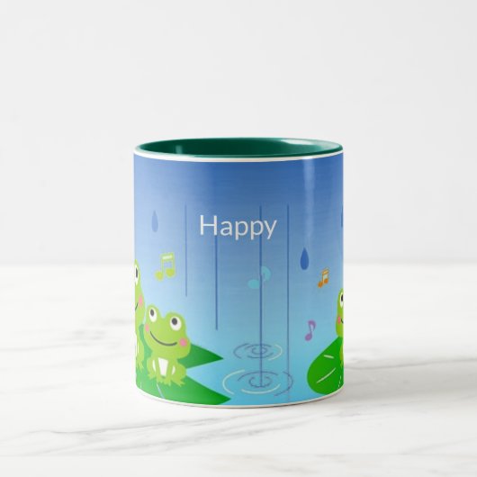 Mooie kleine padden mok met tweetone koffie (Center)