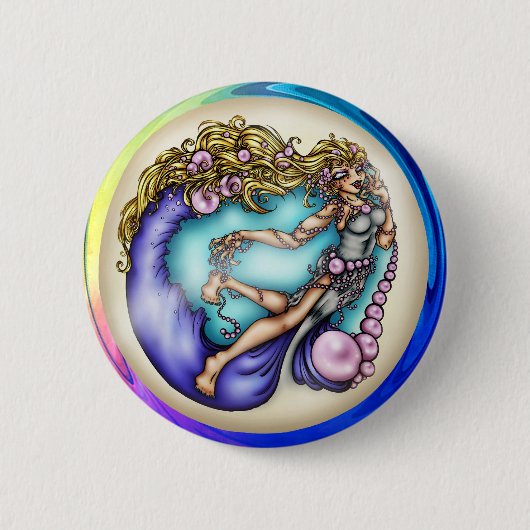 Mooie Kleine Parel Knoop Ronde Button 5,7 Cm (Voorkant)
