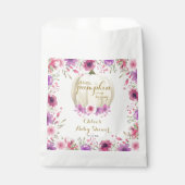 Mooie Kleine Pompoen Bloem Baby Shower Bedankzakje (Voorkant)