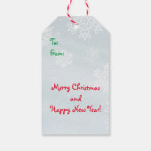 Mooie Kleine Rendier Kerstcadeautags Cadeaulabel (Achterkant)